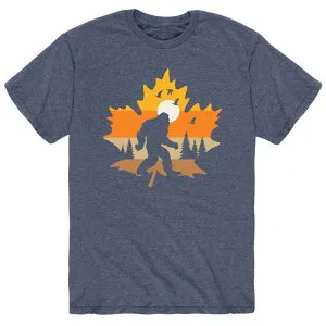 アニメキャラクター メンズ トップス Tシャツ Licensed Character Men's Autumn Sasquatch Tee Heather Blue ヘザー