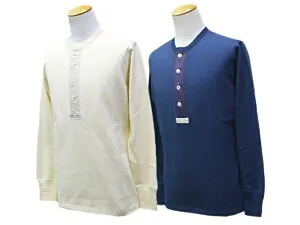 全2色【FREE WHEELERS/フリーホイーラーズ】2025FW「Henley Necked L/S Shirt/ヘンリーネックッドロングスリーブシャツ」(2535004)(アメカジ/ミリタリー/ハーレー/ホットロッド/WOLF PACK/ウルフパック)