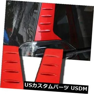 ドアピラー トヨタALPHARD VELLFIRE 2015-2018用レッドリアアイルウィンドウピラートリムカバー Red Rear ail Window Pillar Trim Cover for Toyota ALPHARD VELLFIRE 2015-2018 【並行輸入品】