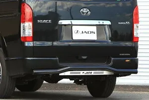 JAOS リヤスキッドバー ブラック／ブラスト 標準 ハイエース 200系 【B154201C】/ REAR SKID BAR (BLACK/BLAST) HIACE 04+ (NORMAL-BODY)