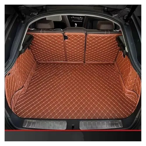 車トランクマット に適合する ヒュンダイ に適合する エラントラセダン 2007-2011 車の汚れ防止パッドプロテクターカーゴライナーインテリアアクセサリー自動フルカバレッジトランクマット(茶色)