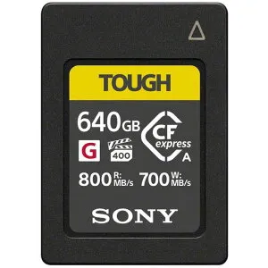 ソニー【動画・連写に】CFexpressTypeAメモリーカードCEA-G640TTOUGH640GB(ILCE-1/FX6/FX3/FX30/ILCE-7SM3/ILCE-7M4対応)