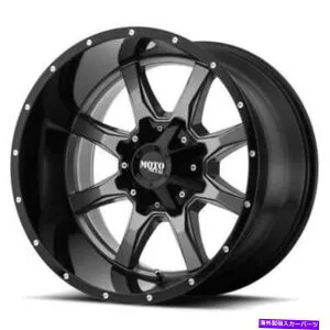 ホイール 4本セット （4）20x12 Moto Metal Wheels Mo970グレーと黒のオフロードリム（B47） (4) 20x12 Moto Metal Wheels MO970 Gray with Black Off Road Rims (B47)【並行輸入品】