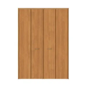 クローゼット折れ戸 扉 4枚折戸 TA EAA 把手付 レールタイプ(ピボット仕様) ノンケーシング枠 1220/1620/1720 ミラーなし リクシル LIXIL トステム TOSTEM 折戸 クローゼットドア 扉 折れ戸 建具 収納