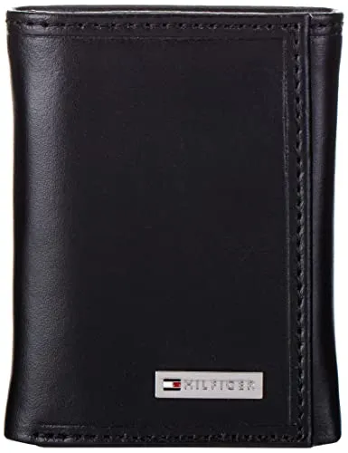 Tommy Hilfiger 三つ折り財布 メンズ レザー製 US サイズ: One Size カラー: ブラック