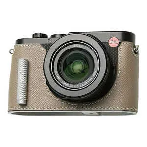 MR.STONE LEICA D-LUX8用 本革ケース クラシック メタルグリップ付 ベージュ PTBE011