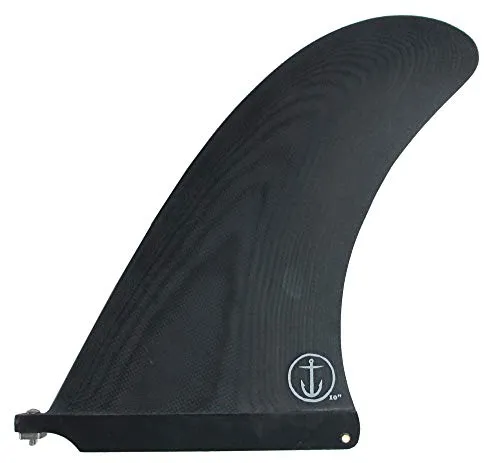 CAPTAIN FIN キャプテンフィン CF PIVOT 10 ピボットフィン SINGLE FIN ロングボード用フィン (BLACK, 10)
