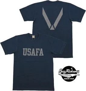 BUZZ RICKSON'S/バズリクソンズ SLUB YARN T-SHIRT “U.S. AIR FORCE ACADEMY” REFLECTOR PRINT リフレクタープリントTシャツ/プリントTEE NAVY(ネイビー)/Lot No. BR78968