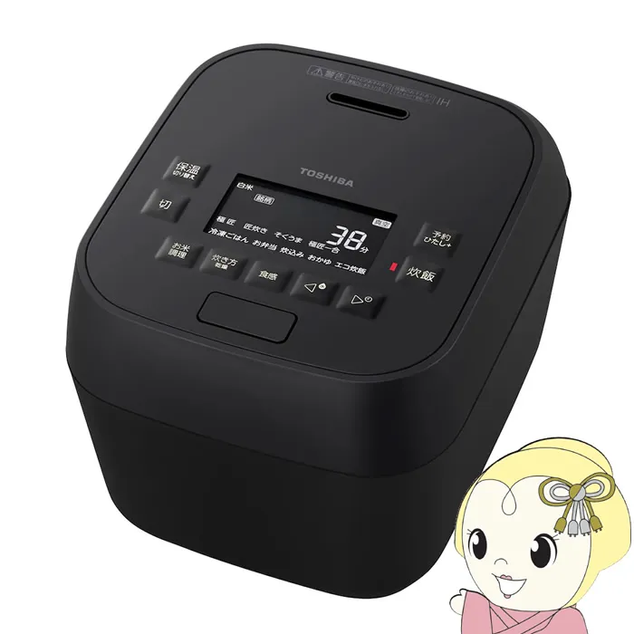 炊飯器 東芝 TOSHIBA 真空圧力IHジャー炊飯器 炎匠炊き 3.5合炊き グランブラック RC-6MGX-K/srm