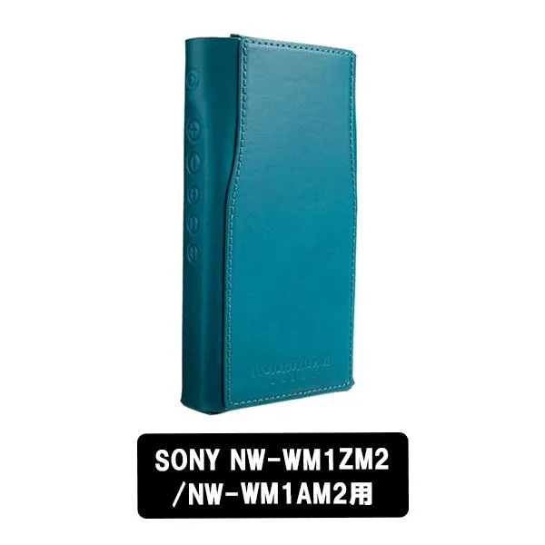 musashino LABEL ムサシノレーベル NW-WM1ZM2/NW-WM1AM2用オープンタイプレザーケース ブルー DAP プレイヤー アクセサリー