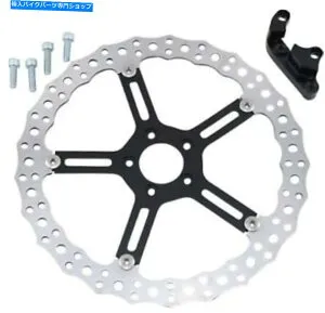 front brake rotor 17インチ+ホイールのための大きなブレーキギャグのフローティングフロントローターキットのためのArlen Ness Arlen Ness 02-996 Big Brake Jagged Floating Front Rotor Kit for 17+ Wheel【並行輸入品