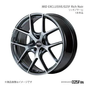 MID EXCLUSIVE/025F Rich Noir マツダ3 FASTBACK BP系 アルミホイール1本【18×7.0J 5-114.3 INSET48 RNR】Y25B87057348RN00