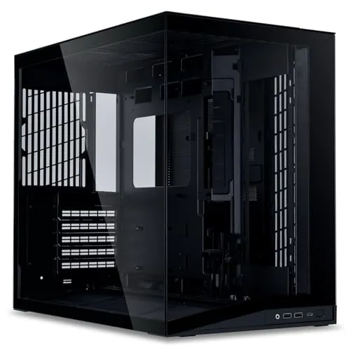 LIANLI ピラーレス コンパクトPC ケース O11D MINI V2 BK ブラック ATX電源対応 強化ガラス 日本正規代理店品