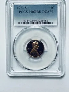 1973-S リンカーン記念館リバースセント PCGS PR69RD DCAM