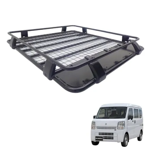 [ 法人宛のみ配送 ] GI★GEAR ルーフラック/ルーフキャリア ライトマウント4個付き スチール製 耐荷重:約100kg EVERY エブリィ エブリー DA64V DA64W DA17V DA17W ハイルーフ専用