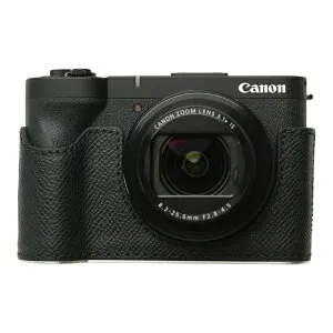 Mr.Stone｜ミスターストーン 【受注生産】Canon PowerShot V1用 本革ケース クラシック ブラック Mr.Stone