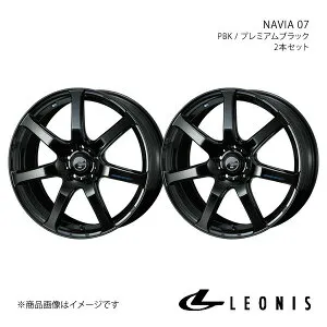 【19インチ 5H114.3 8.0J +45】 アルミホイール2本セット ヴォクシー 90系 LEONIS/NAVIA 07 PBK 0039584×2