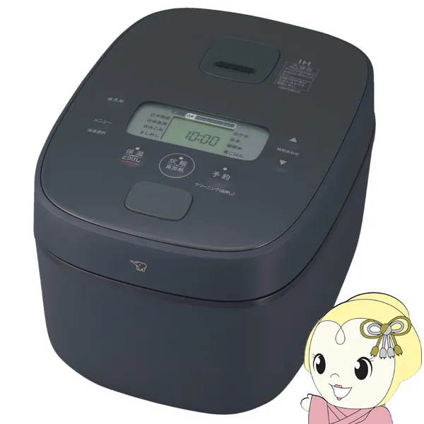 炊飯器 象印 ZOJIRUSHI IH炊飯ジャー 5.5合炊 ストレートブラック 極め炊き NW-QB10-BZ/srm