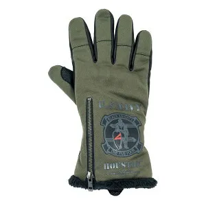 【30日は24時間限定クーポン配布】HOUSTON ヒューストンバイク用 HTVG-2516W BLACK KNIGHTS TYPE LEATHER GLOVE カーキ/XLサイズ HTVG-2516W/KHAKI/XL(2658105)送料無料