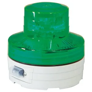 ニコUFO 電池式LED回転灯 夜間自動点灯タイプ 緑 日動 NU-BG