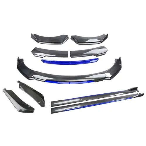 ダイハツ ムーヴキャンバス 2代目 LA850S LA860Sに適用 フロントバンパーリップスポイラー ボディキット4分割式 サイドスカート リアスポイラー スポーティー風 カバー トリム グレードアップ 傷防止 プロテクター 軽量 エアロ DIY アクセ