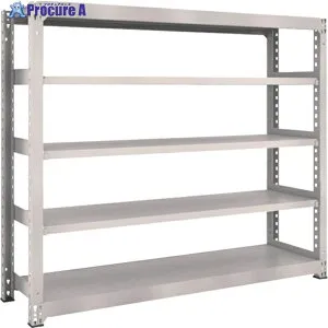 TRUSCO スチールラック M3型中量棚 1800×471×H1500 5段 単体 ネオグレー M3-5655 NG(ネオグレー) 1S ◇▼505-9364