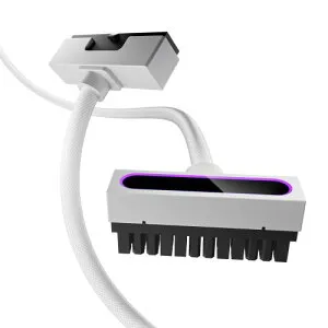 AsiaHorse Hydrus 24ピン PC用スリーブケーブル マザーボード用電源 延長ケーブル (18 AWG高性能銅コア) 30CM 1本の24ピン マザーボード 延長 2000Wの16 AWG PC電源ユニットに対応しHydrus-24PIN-白