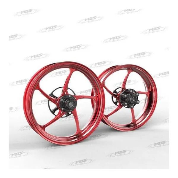 MOS モス ZF05 17-inch Forged Wheel (Front＆Rear Set) Color：Red ZX-25R SE ZX-25RR KAWASAKI カワサキ ホイール ホイール関連 足回り