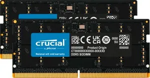 Crucial 32GB Kit(2x16GB)DDR5-5600 SODIMM CL46(16Gbit) CT2K16G56C46S5