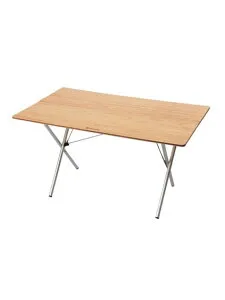 スノーピーク (Snow Peak) ワンアクションテーブルロング竹 キャンプ用品 キッチンテーブル 一体型テーブル LV-015TR