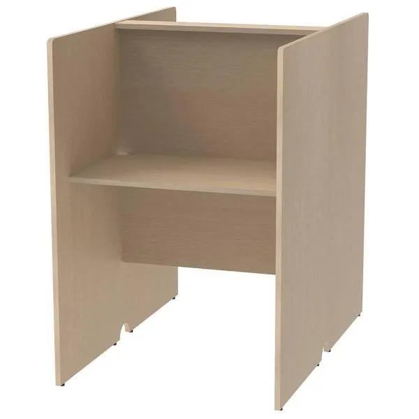 アール・エフ・ヤマカワ RFPCブース 対面タイプ 基本 W800×D1200 ナチュラルII (重量：57kg) RFPCT-8012NA2