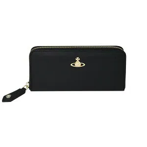 Vivienne Westwood ヴィヴィアンウエストウッド ラウンドジップ財布 イタリー製 CLASSIC ZIP ROUND WALLET SAFFIANO 51050023-L001N N403 BLACK