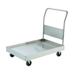 トラスコ(TRUSCO) ステンレス台車 オールSUS304 皿型台車 900X600 帯電防止U車輪 SSAR-2TBU 1点