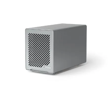 HKUXZR Mini PC、N150 8-Bay NAS Mini PC Windows 11、4コアと4スレッド、2*Intel i226-V 2.5G、1*DDR5 4800MHz 最大48GB、1*HDMI、1*DPインターフェース、4*SATA+