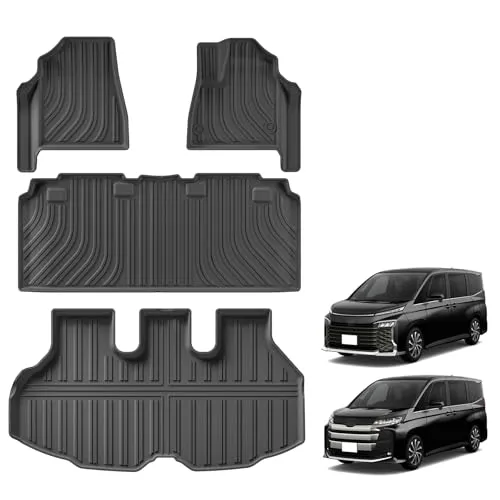 AHWZ トヨタ 新型対応 ヴォクシー ノア 90系 フロアマット 1列目用 3Dフロアマット VOXY NOAH 90 7人乗 2022年1月?現行 車種専用設計 防水 滑り防止 耐汚れ TPE素材 90ノア ヴォクシー90系 アクセサリー 取付簡単 保