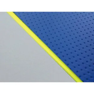 Grondement W650（99年 EJ650A1/C1） 国産シートカバー 張替 フルエンボスブルー ライン グレーライン 仕様 黄パイピング GH5557KC397P100 グロンドマン シート関連パーツ W650