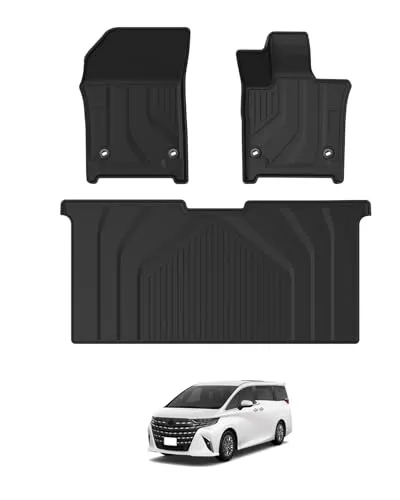 Mixsuper 新型 アルファード 40系 フロアマット ヴェルファイア 立体カーマット 防水 Alphard VELLFIRE 40 3Dフロアマット 7人乗り ガソリン ハイブリッド車 2023年6月～ アルファード カスタムパーツ TPE素材 車種