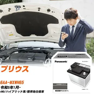 トヨタ プリウス MXWH65 R5/1- 標準地仕様車 バッテリー 車 パナソニック PAシリーズ N-350LN1/PA 【H04006】