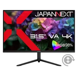 液晶ディスプレイ 31.5型/3840×2160/HDMI×2、DP×1/ブラック/スピーカー有/2年保証