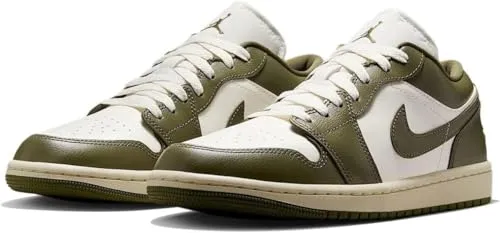 [ナイキ] エア ジョーダン 1 ロー W AIR JORDAN 1 LOW セイル/ココナッツミルク/ミディアムオリーブ DC0774-122 22.0cm