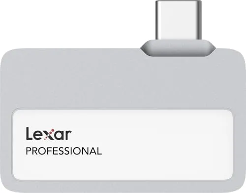 Lexar 1TB Professional Go Portable SSD Apple 4K 60fps ProRes対応 最大1050MB/秒 USB 3.2 Gen 2 頑丈 IP65 ウルトラコンパクト iPhone 15/16 (17ではありませ