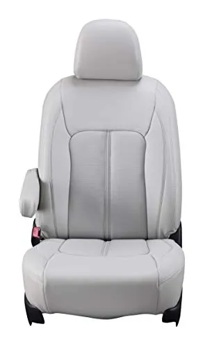 クラッツィオ(Clazzio) シートカバー キューブ Z10系 AZ10 H12/9~H14/9 7人乗り Clazzio 高級本革 センターレザー ライトグレー EN-0503