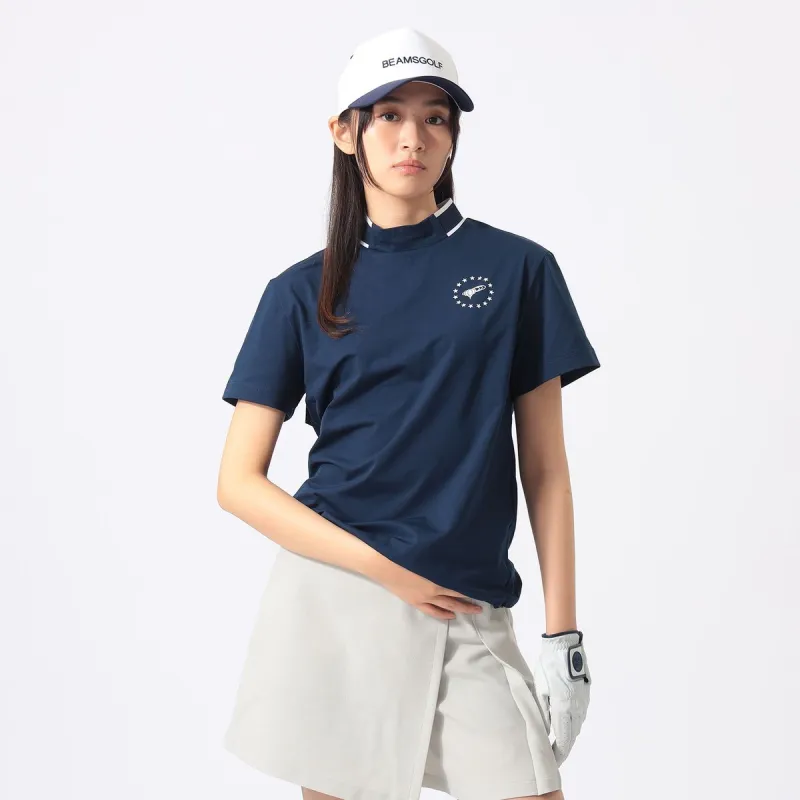 [2026年春夏モデル] ビームスゴルフ BEAMS GOLF ORANGE LABEL ORANGE LABEL プライムフレックス(R)リラックス モックネック シャツ ネイビー 79 レディース