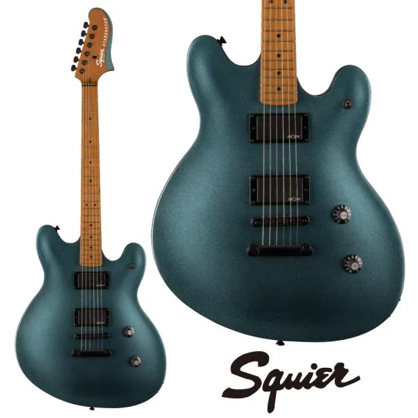 Squier Contemporary Active Starcaster - Gunmetal Metallic / Roasted Maple - │ ガンメタリック《エレキギター》
