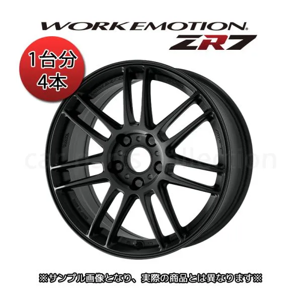 WORK ワークエモーション ZR7 17インチ 7.5J +35 4H-98 セミテーパー カラー:マットブラック for フィアット アバルト595/アバルト695 1台分4本セット