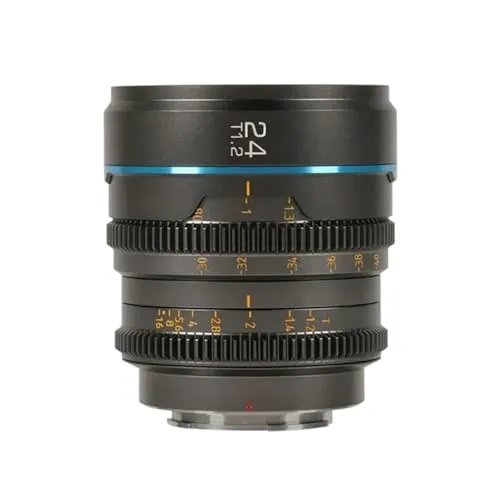 互換性がありますソニー E 16mm T1.2 S35 シネレンズ（スーパー35mmカメラ用）X RF MFT M4/3 対応(24mm T1.2 Metal Gray,M4/3)