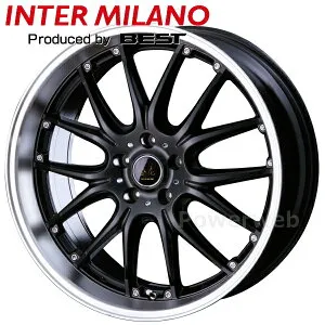 [ホイールのみ単品4本セット] VOLTEC HYPER MS-RE 18インチ×7.0J PCD：114.3 穴数：5 インセット：48 ブラック/リムポリッシュ (BK/RP) BEST/ベスト ボルテック ハイパーMSRE