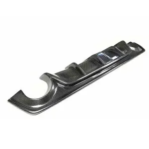 リアル カーボンファイバー リア バンパー リップ シャベル チン ディフューザー エクステリア パーツ 装飾 LED ライト 適用: インフィニティ/INFINITITI Q50 Q50S 2018 + タイプ001 AL-OO-2453 AL Exterior par