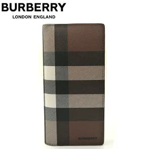 バーバリー/BURBERRY 二つ折りファスナー付長財布 8052803 ダークバーチブラウン 【即発送可能】