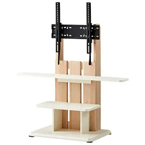 朝日木材加工 24～55V型まで対応 壁寄せテレビスタンド(ナチュラル木目＆白木目) WS-C590-NA ASAHI SWING